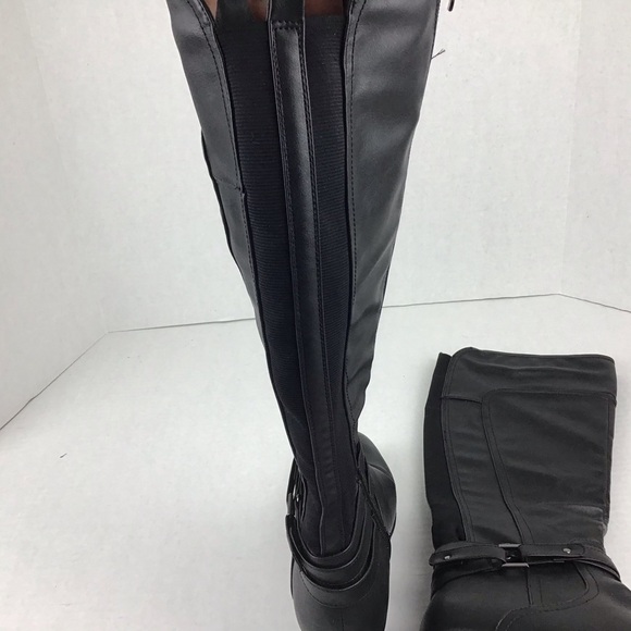Angelina by De Blossom Black Tall “Tiffany” Boots - Picture 10 of 11